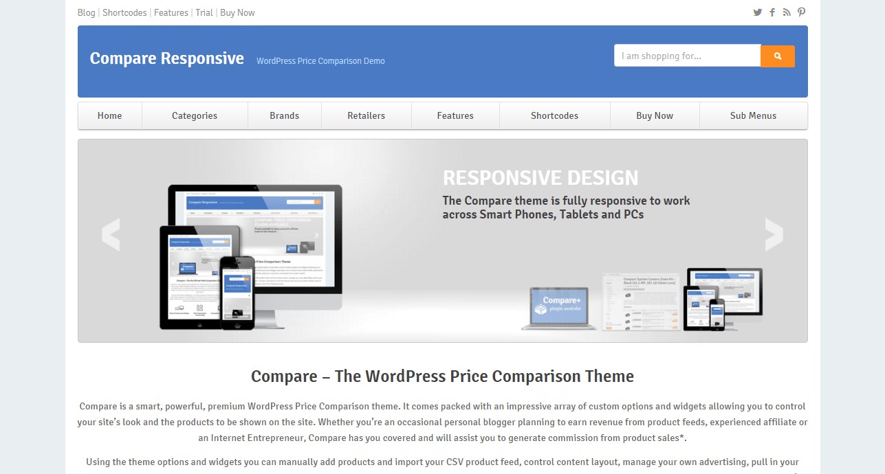 compare wordpress theme