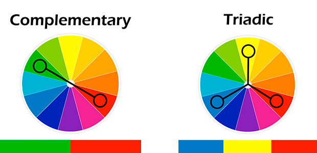 complimentary and triadic colors