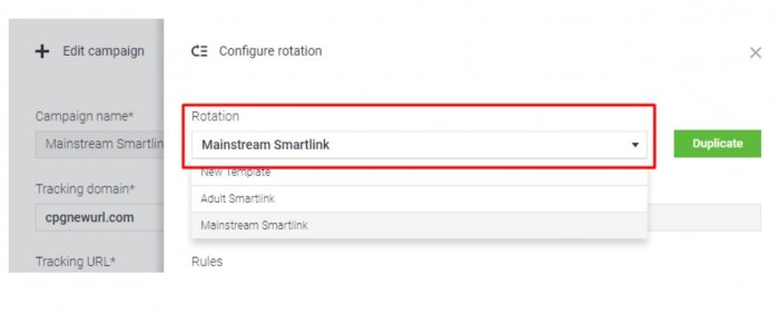 configure rotation