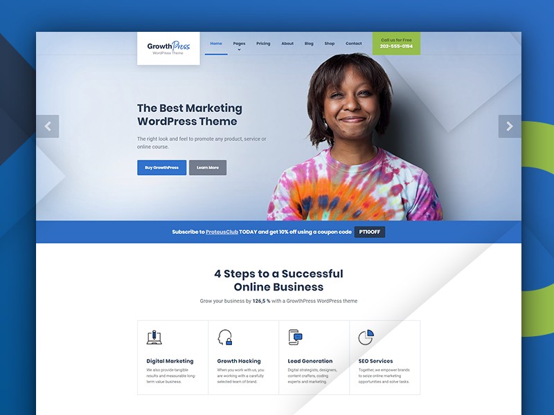 growthpress wordpress theme