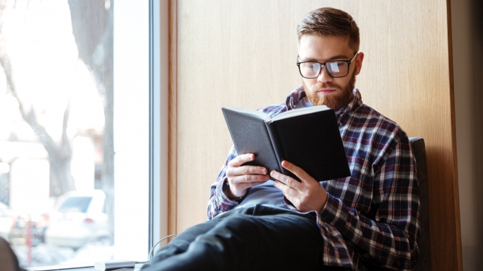 guy reading