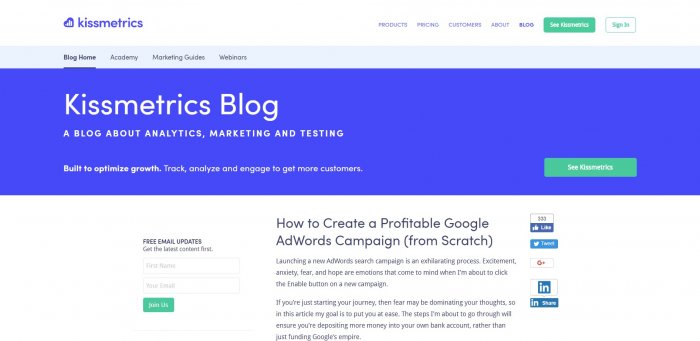 kissmetrics google adwords