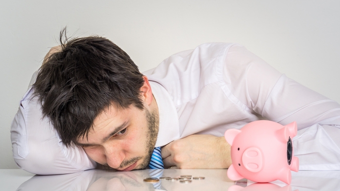 man with piggy bank