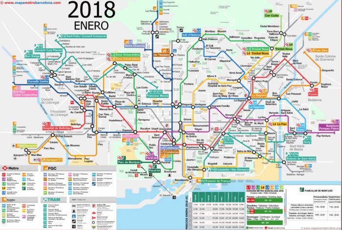 metro map barcelona