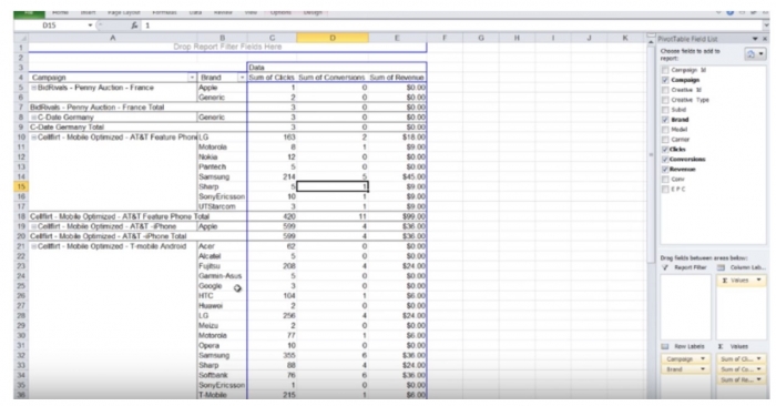 pivot table 3