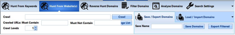 hunt domains from websites