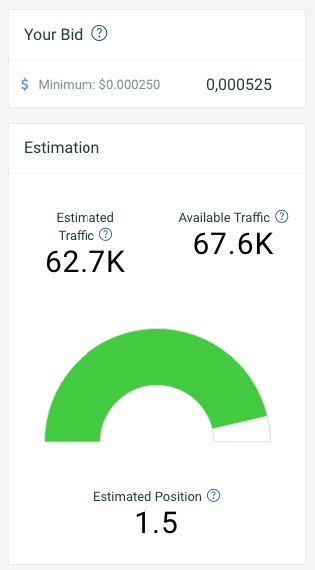 reach estimation on plugrush campaign