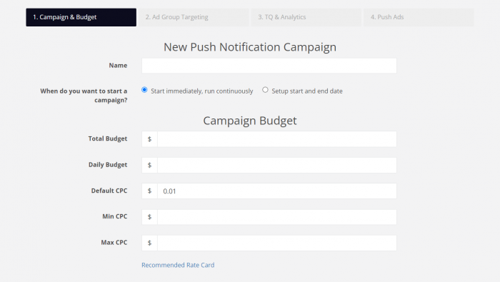 campaign & budget admaven