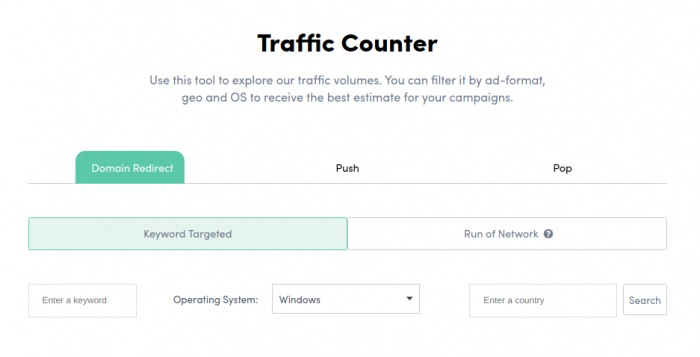 selfadvertiser traffic counter