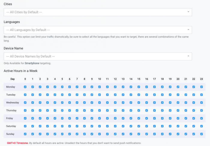 targeting on mobidea push (2)